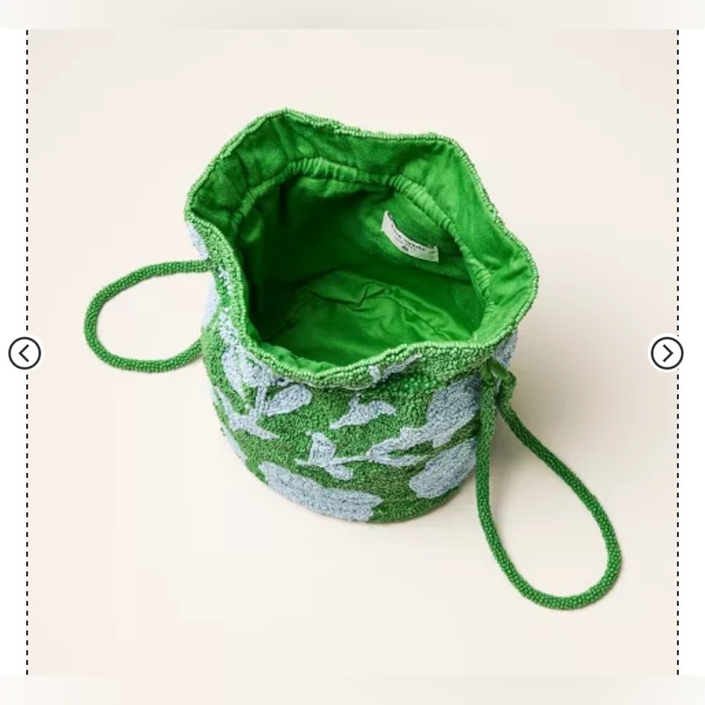 Kate Spade x Target Beaded Bucket Bag Blue/Green - Picture 2 of 8